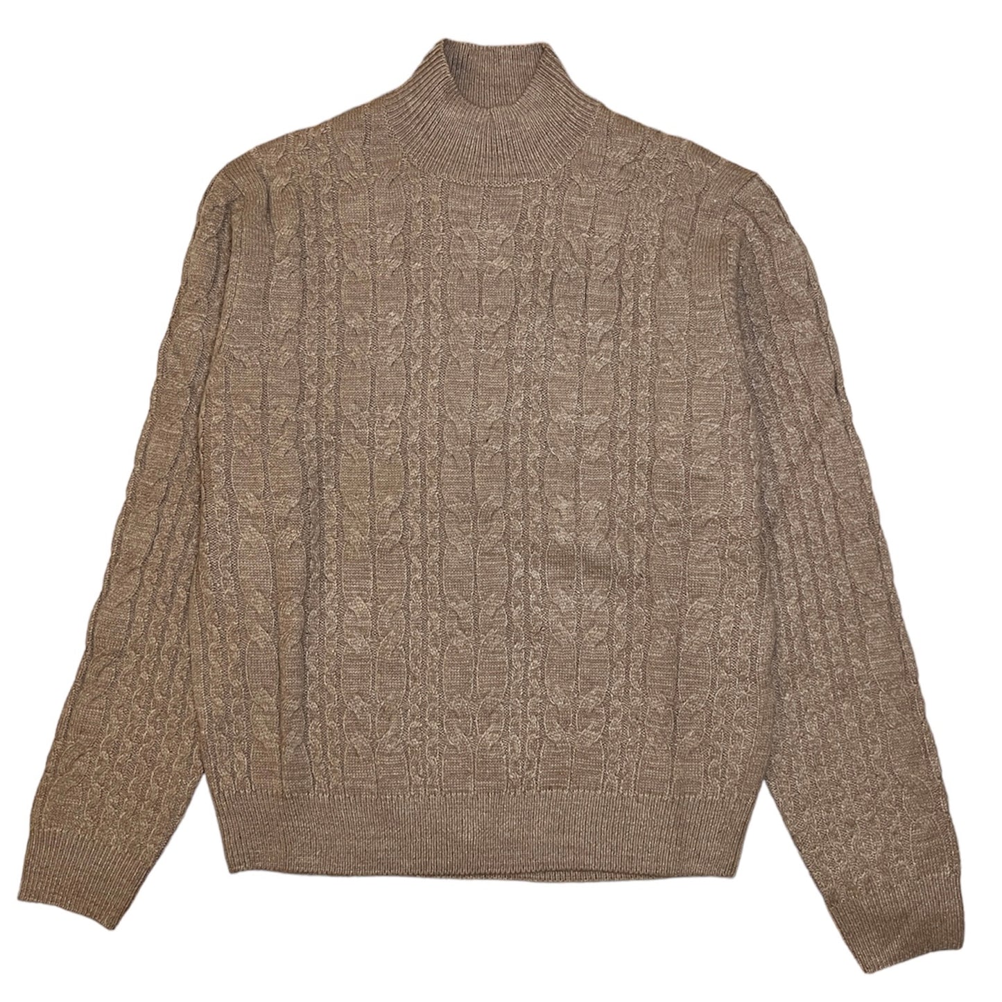 Fango Cable Knit Funnel Neck Jumper