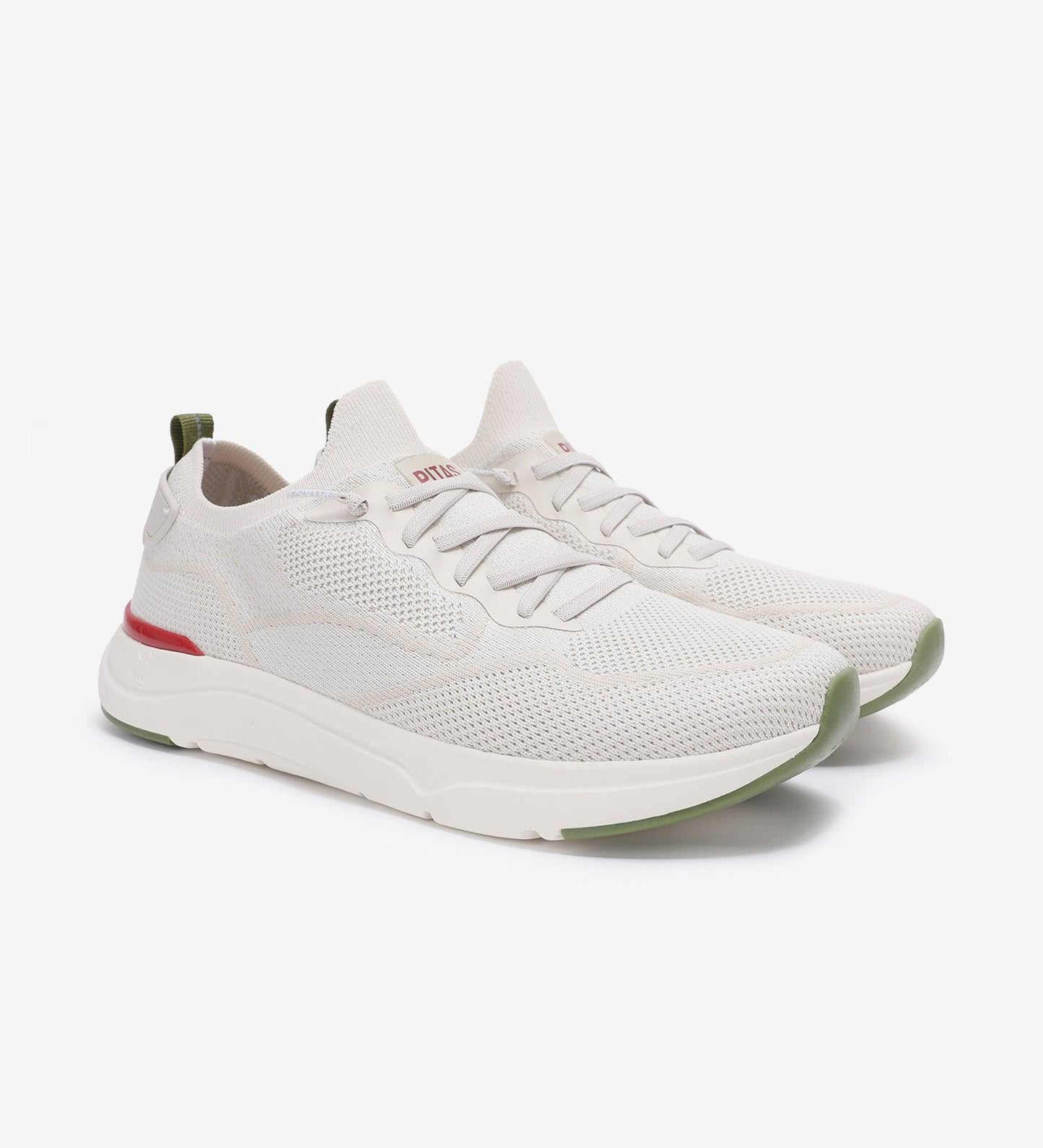 Cue Slip On Knit Canvas Sneaker White