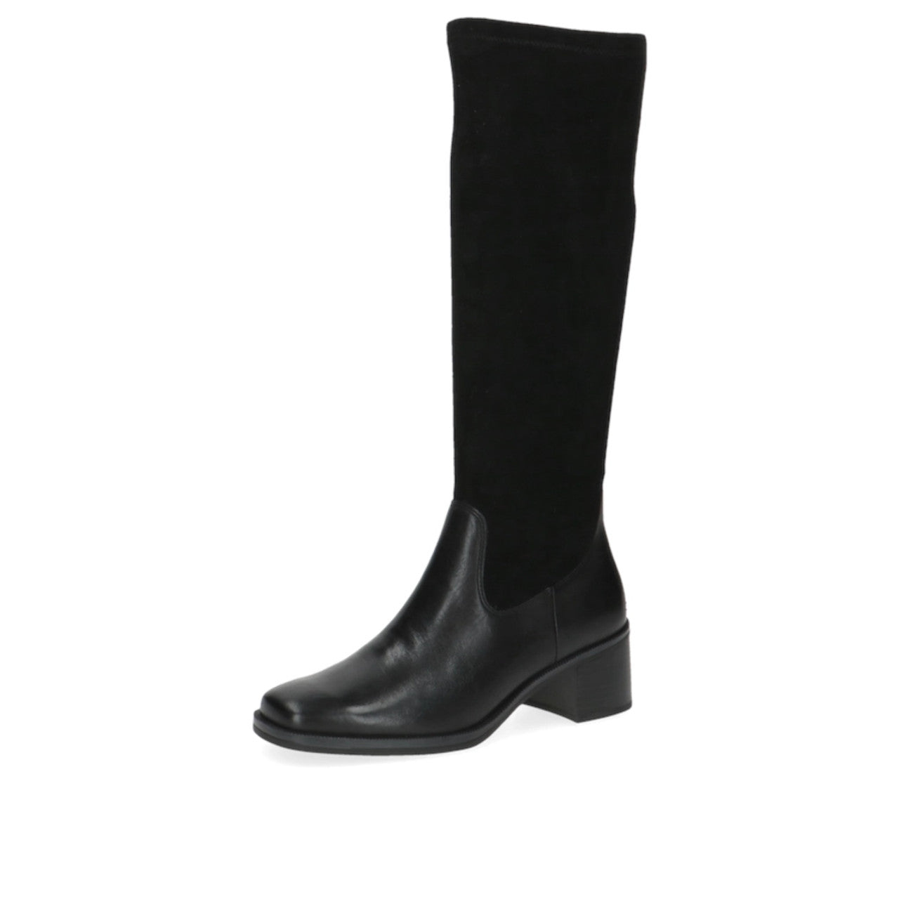 Caprice Black Comb Leather/Suede Long Boot Only size 3.5 left