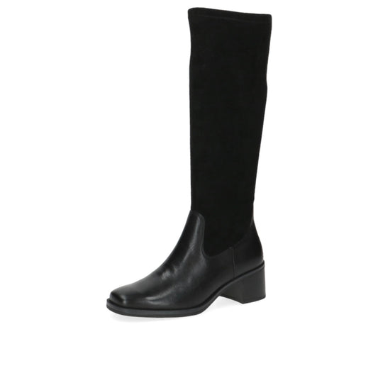 Caprice Black Comb Leather/Suede Long Boot Only size 3.5 left