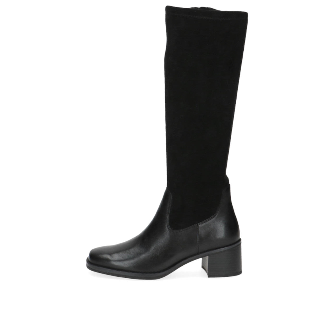 Caprice Black Comb Leather/Suede Long Boot Only size 3.5 left