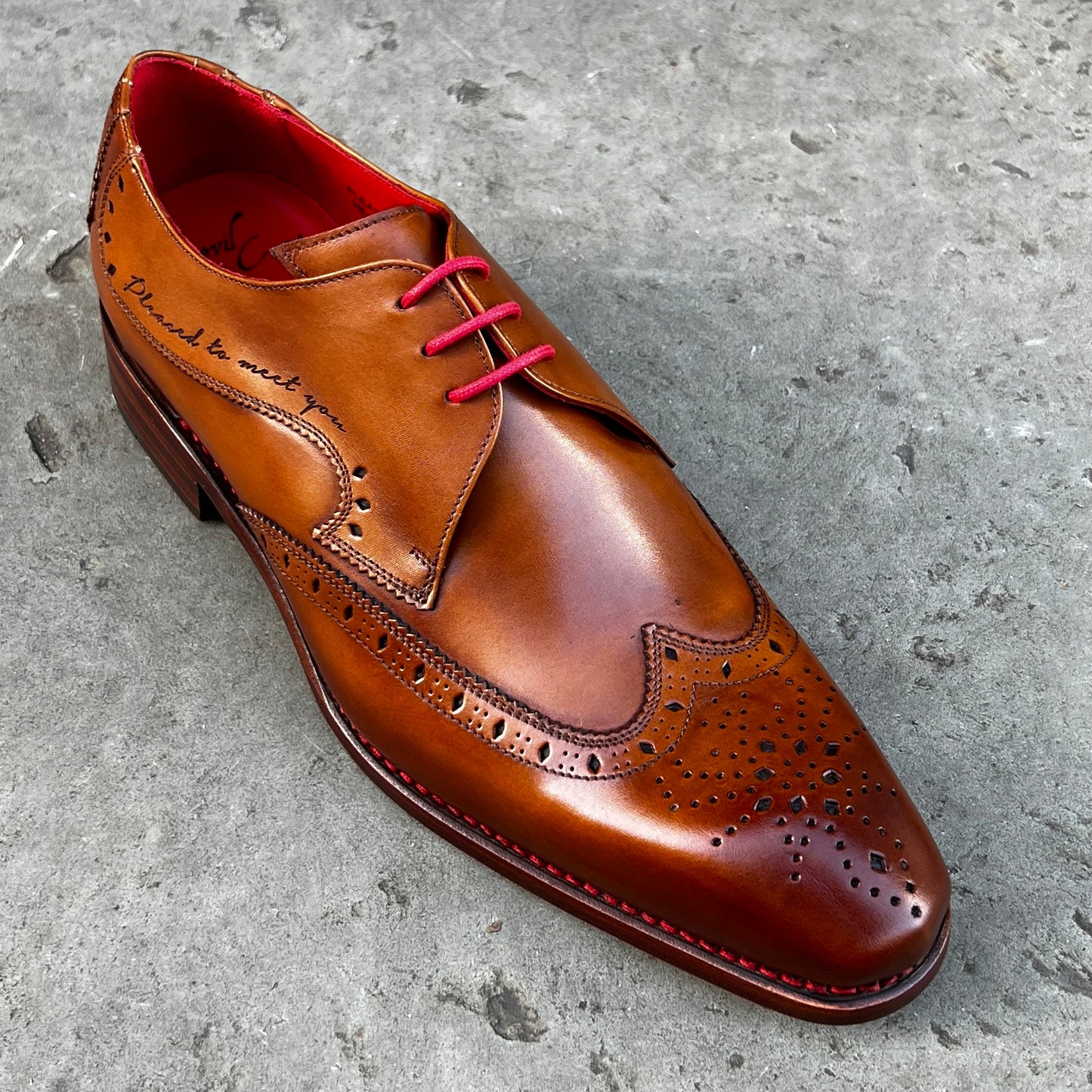 "Pleasure" Hendrix Brogue Honey Calf