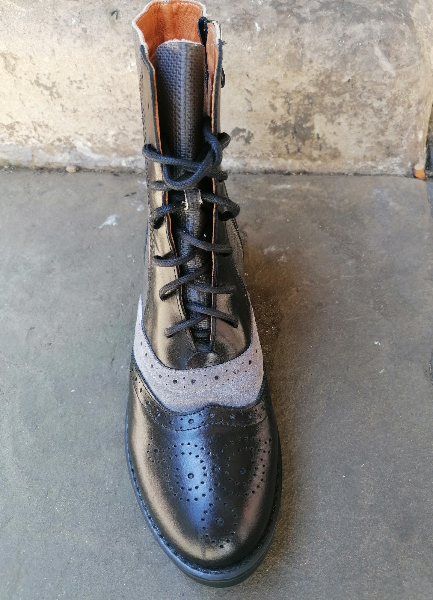 Embassy London Brick Lane Black and Grey Ankle Boot. Only sizes 5 and 8 left.