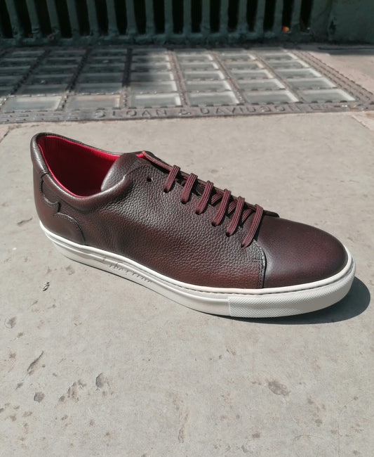 Jeffery West Apollo K843 Madras Dark Brown Sneaker