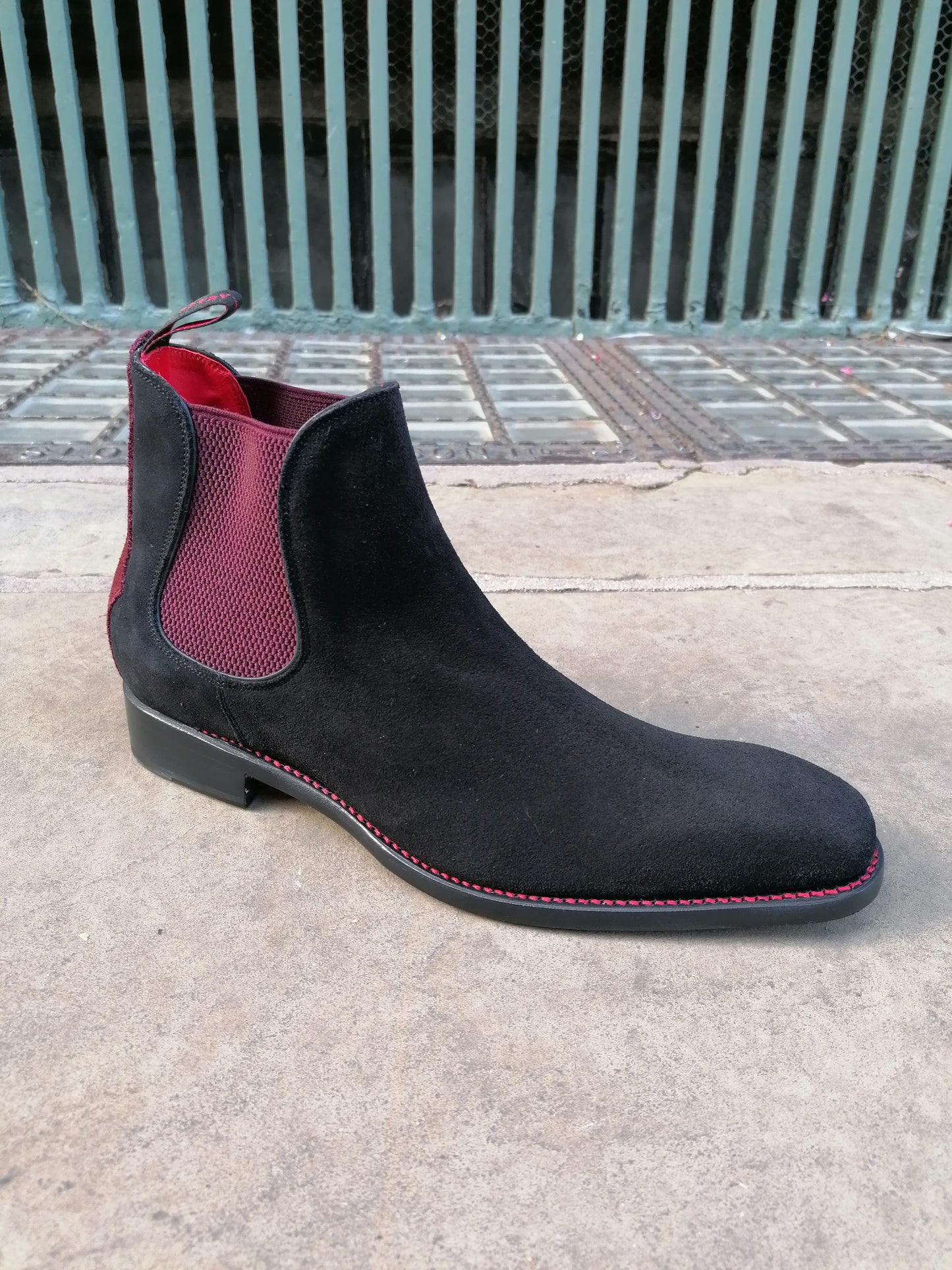 "La Rioja Libertine " Chelsea Boot Black Suede