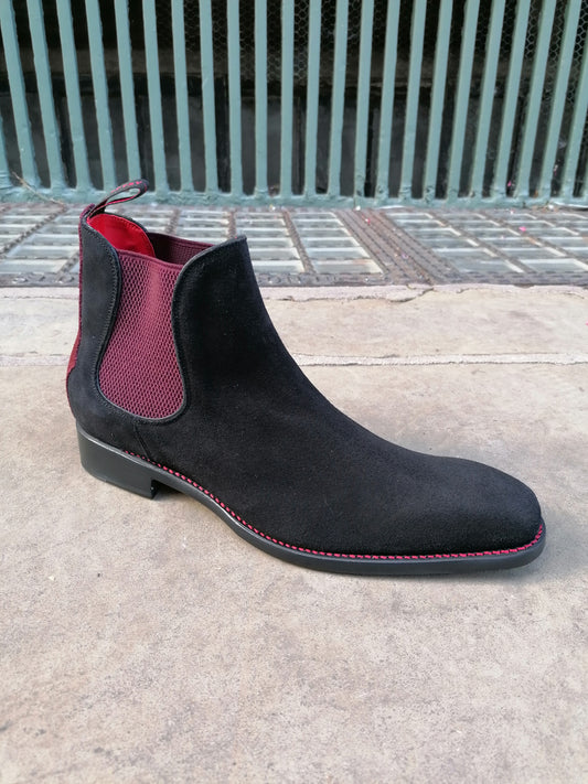 "La Rioja Libertine " Chelsea Boot Black Suede