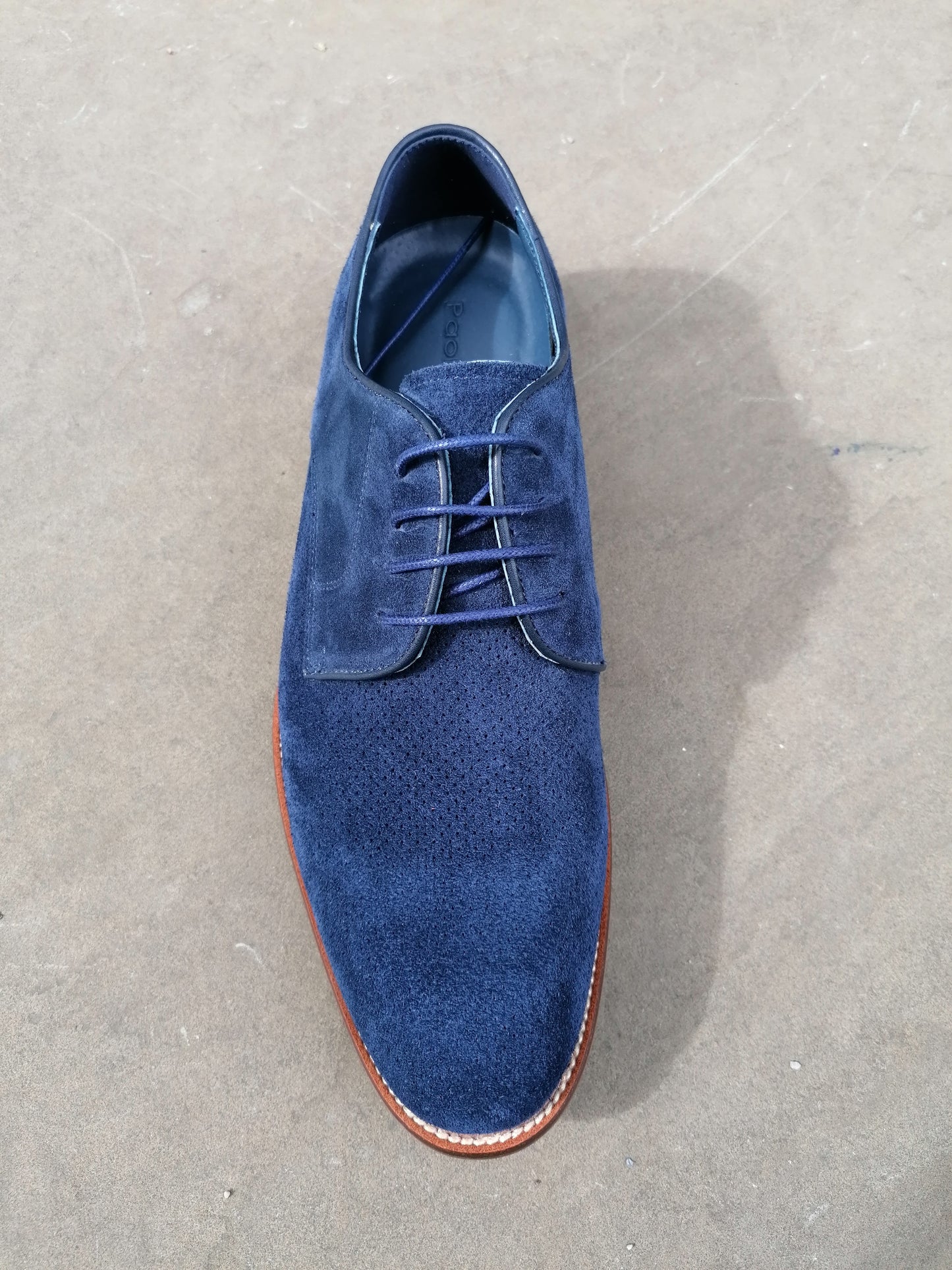 Paolo Vandini Rufus Navy Suede Shoe