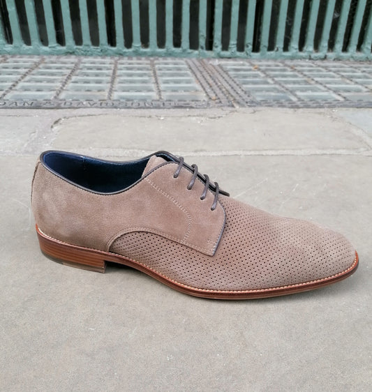 Paolo Vandini Rufus Grey/Taupe Suede Shoe