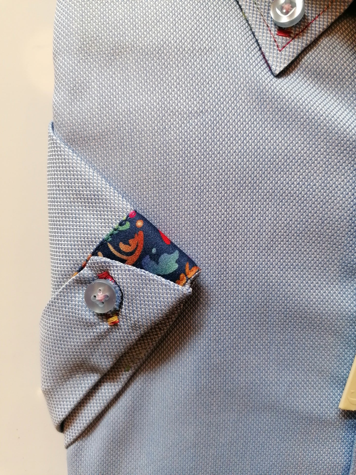 Sky Short Sleeve Oxford Pique Shirt