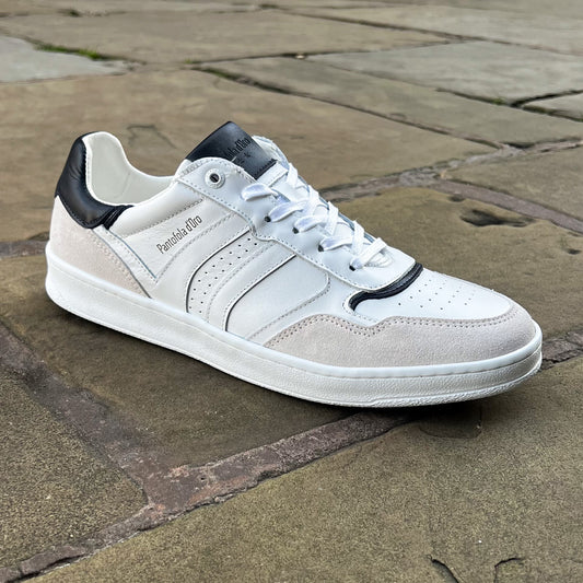 "Riva" White Leather Sneaker
