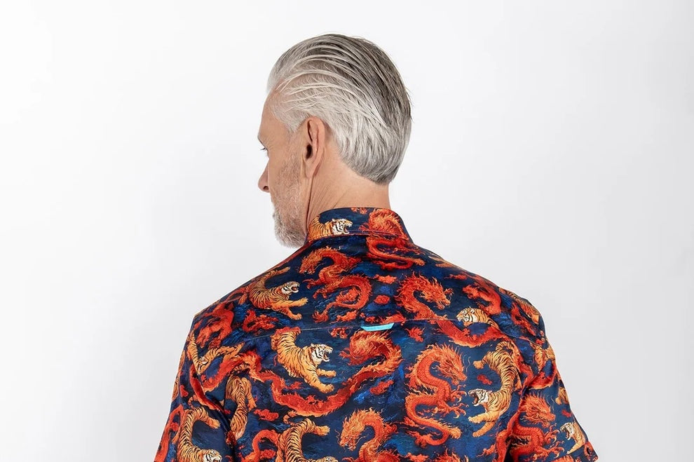 Tiger & Dragon Print Shirt