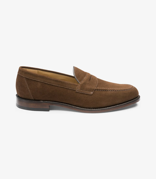 Loake Professional "Imperial" Brown Suede Penny Loafer
