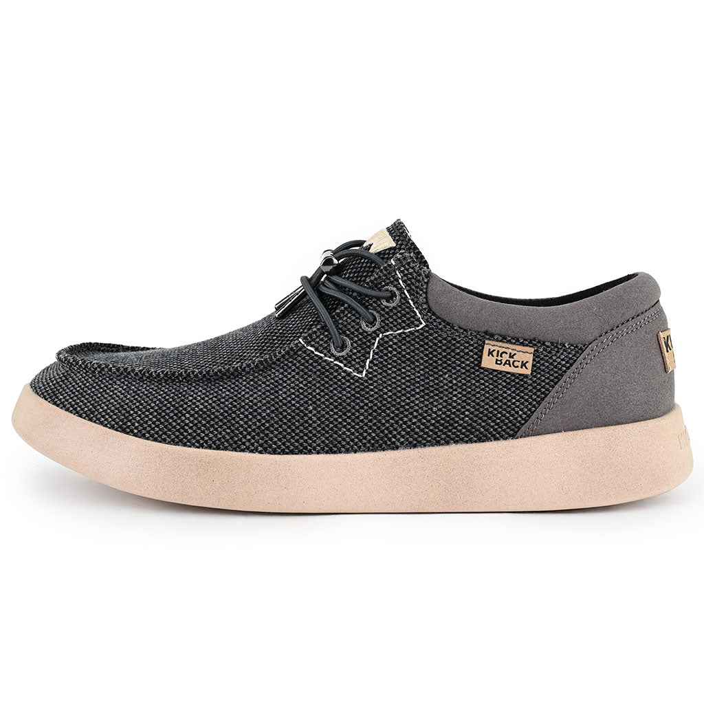 Kick Back Haven Supersoft Charcoal/Black Canvas