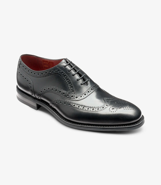 Loake Kerridge Black Calf Leather Brogue