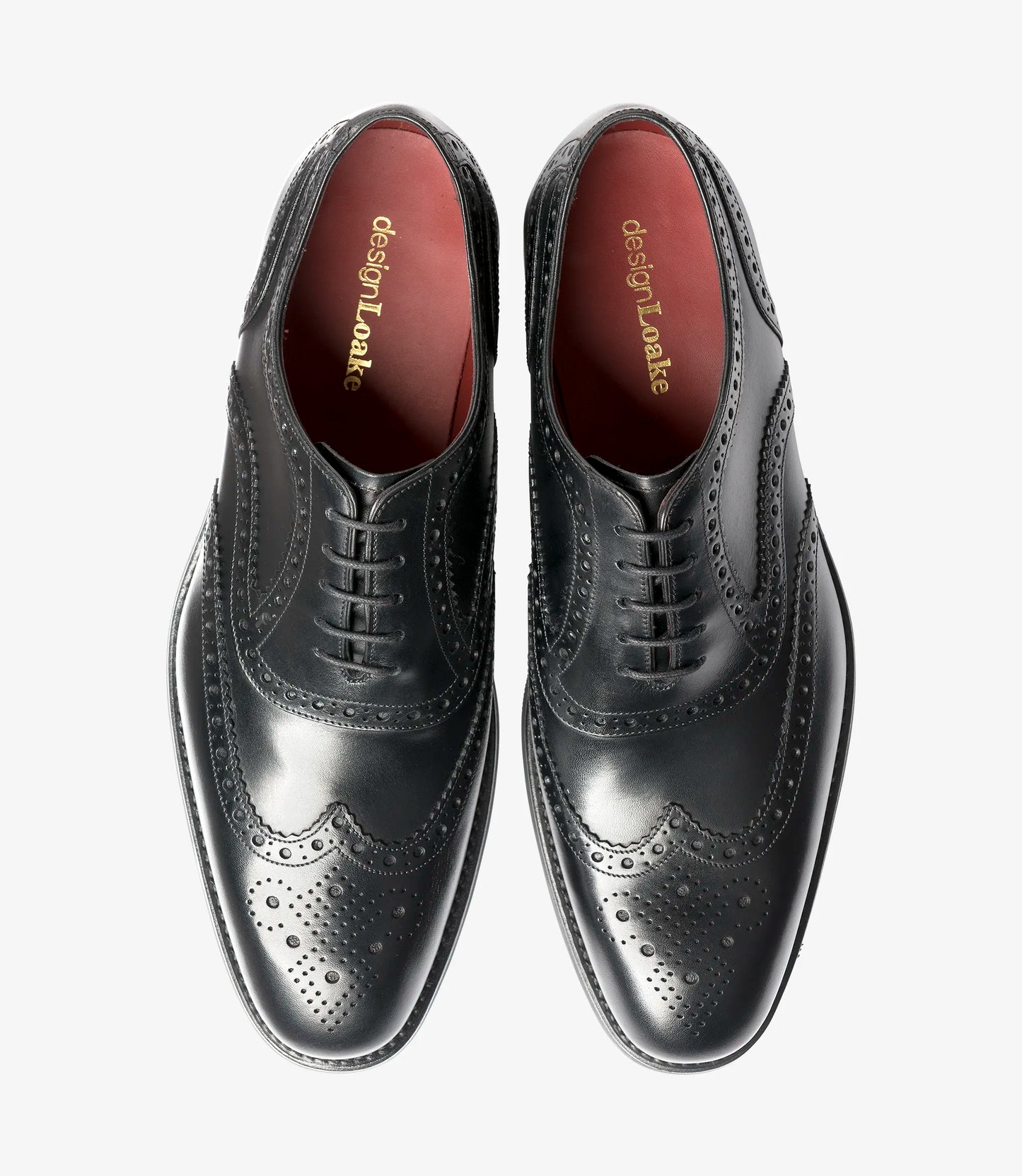 Loake Kerridge Black Calf Leather Brogue