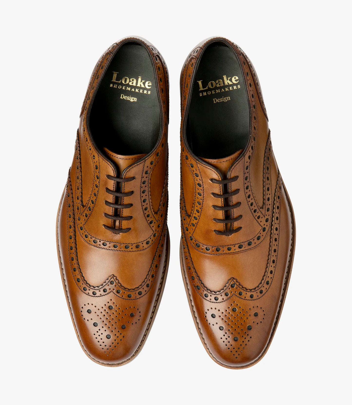 Loake Kerridge Tan Calf Leather Brogue
