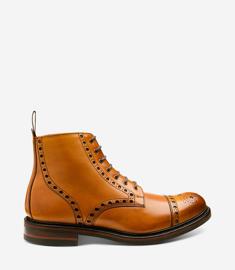 Loxley Tan Brogue Boot