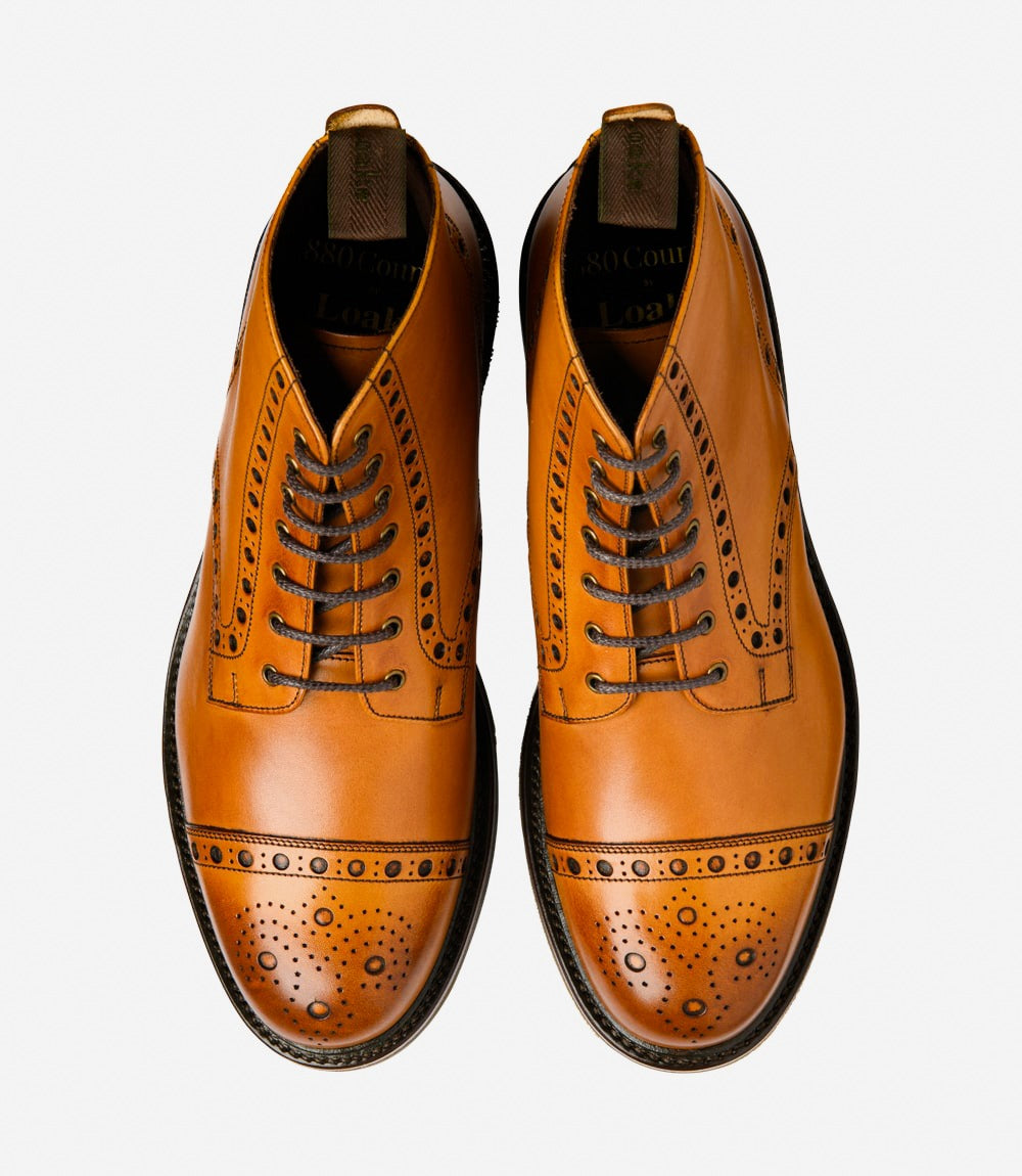 Loxley Tan Brogue Boot