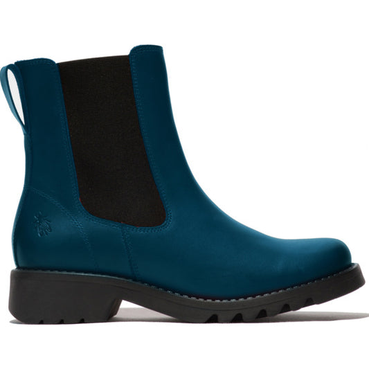 Fly London Rope978 Rug Royal Blue High Chelsea boot