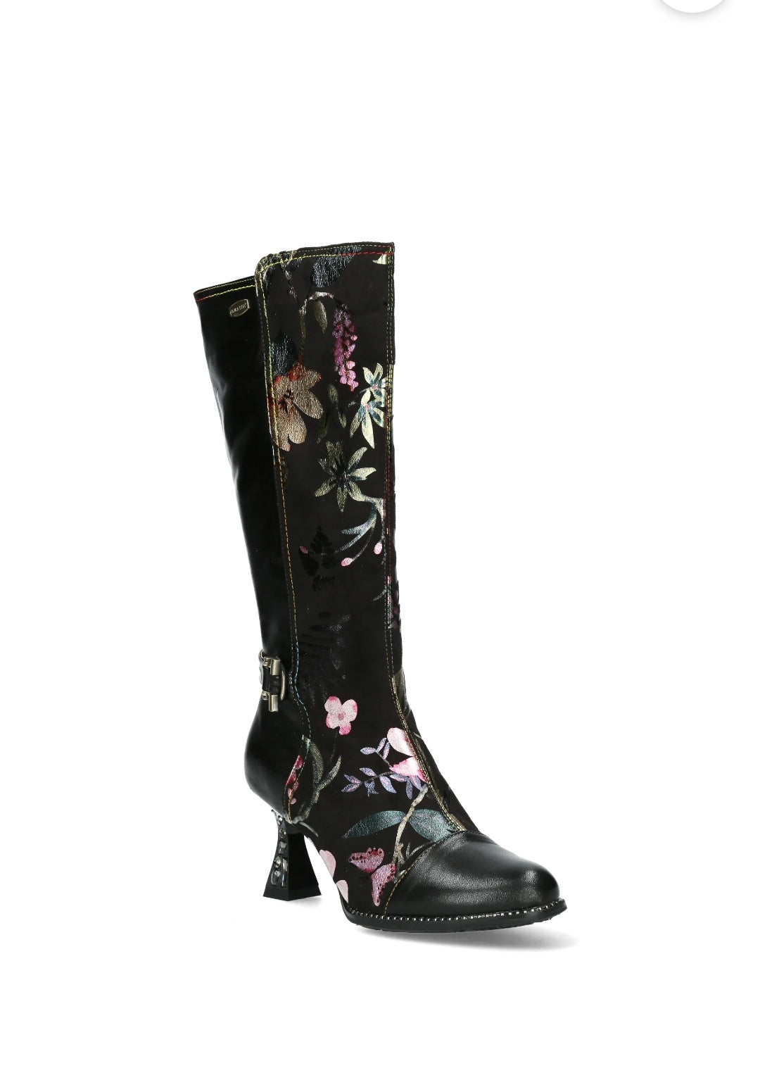 Laura Vita Oliveo 02 Long Boot with Side Zip and Jewelled High Heel. Only 3 left