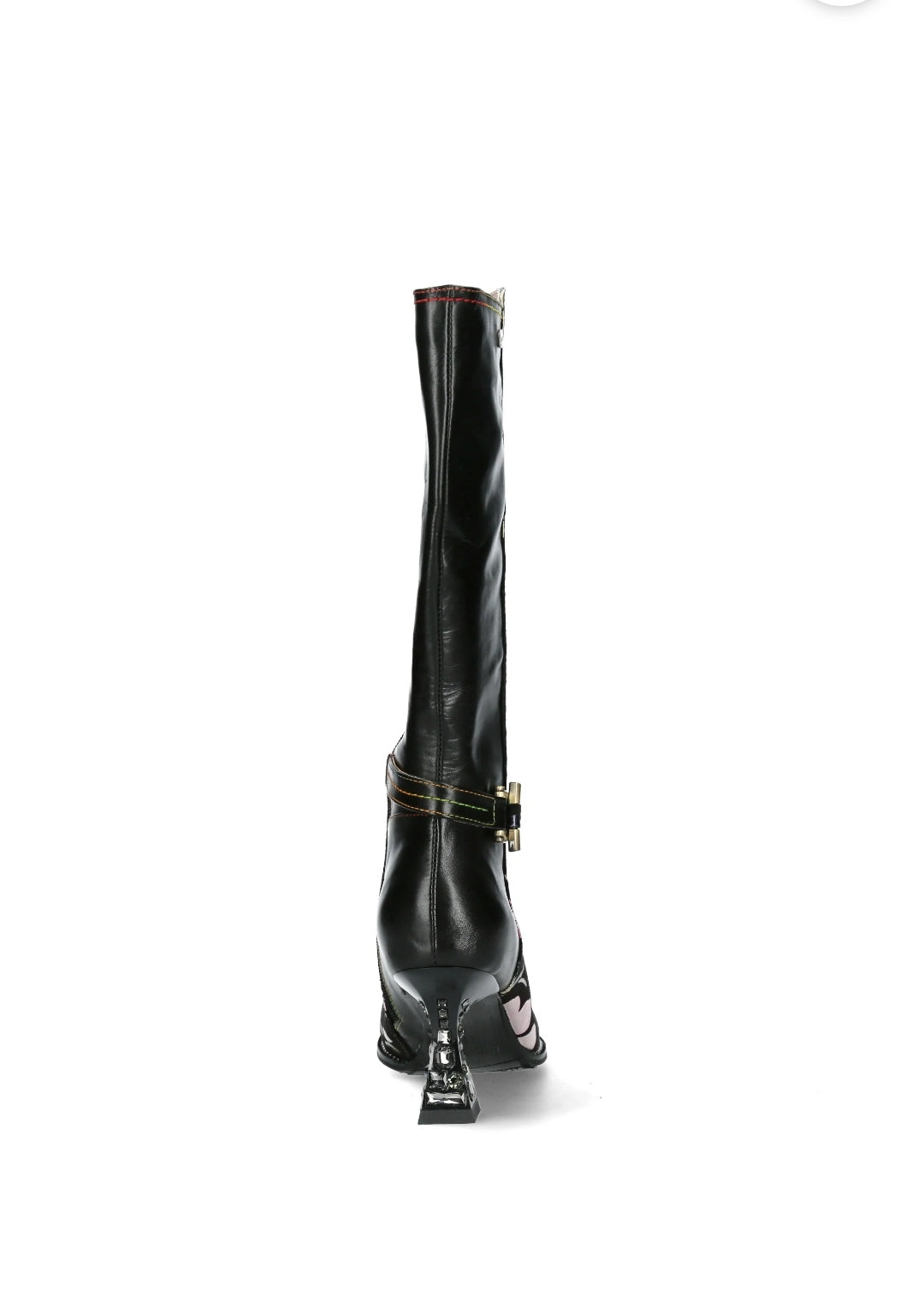 Laura Vita Oliveo 02 Long Boot with Side Zip and Jewelled High Heel. Only 3 left