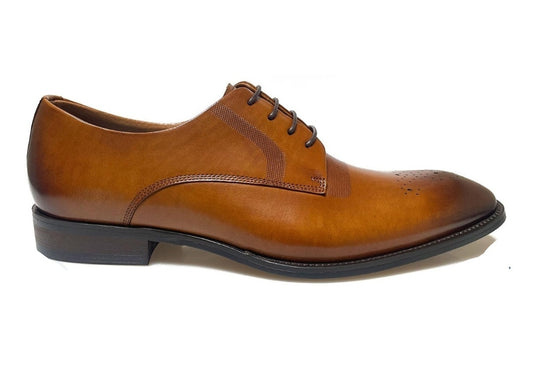 Paolo Vandini Eton Toe Design Tan Shoe