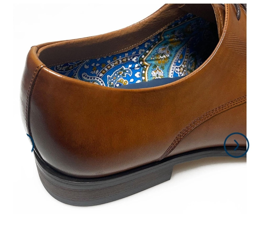 Paolo Vandini Eton Toe Design Tan Shoe