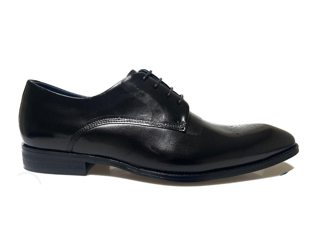 Paolo Vandini Eton Toe Design Black Shoe