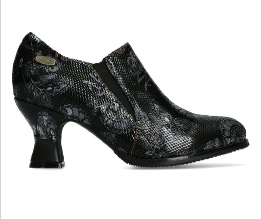 Laura Vita Gicgaso 02 Black Noir Shoe Boot Mid Heel.