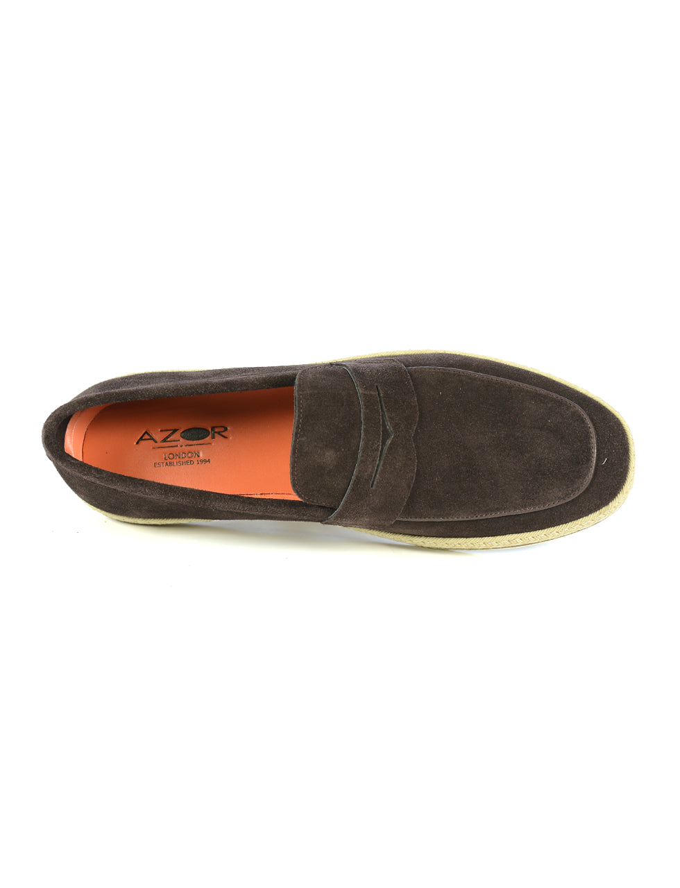 Azor Theo Brown Suede Loafer