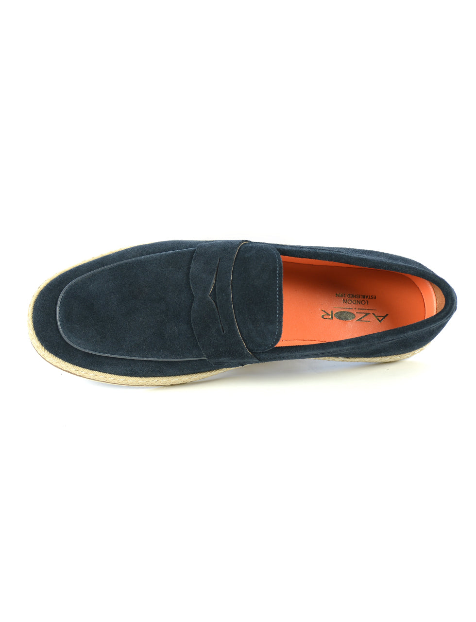 Azor Theo Navy Suede Loafer