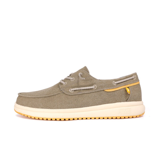 Tulum Beige Boat Shoe
