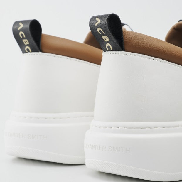 Eco-Wembley Man White/Cognac/Black