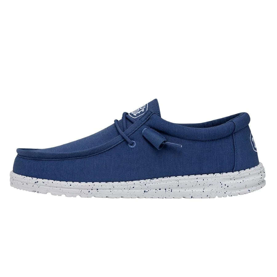 Hey Dude Wally Slub Canvas True Blue