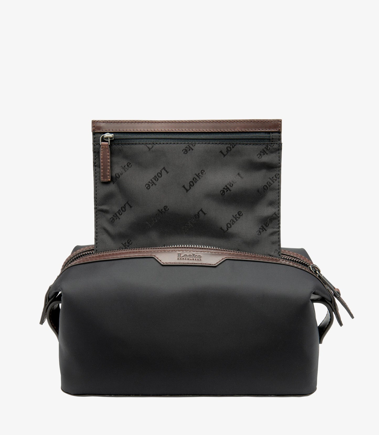 Welland Washbag Black Leather