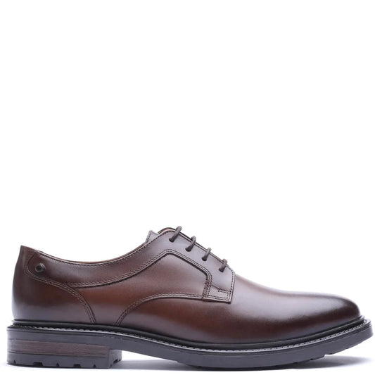 Base London Carter Derby Shoe in Brown