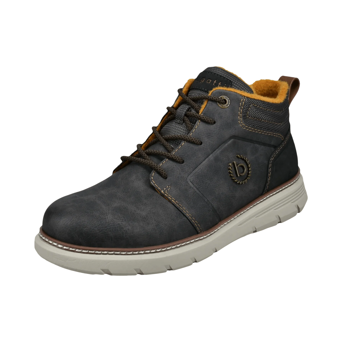 Lightweight Palau Lace Up Brown Boot with side zip