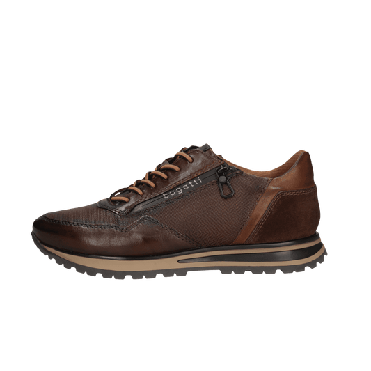 Philip Lace Up Leather Trainer Brown