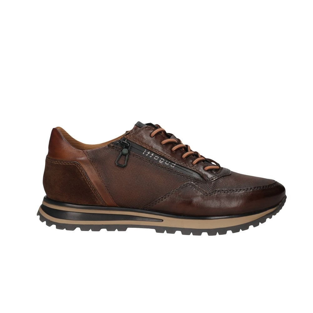 Philip Lace Up Leather Trainer Brown