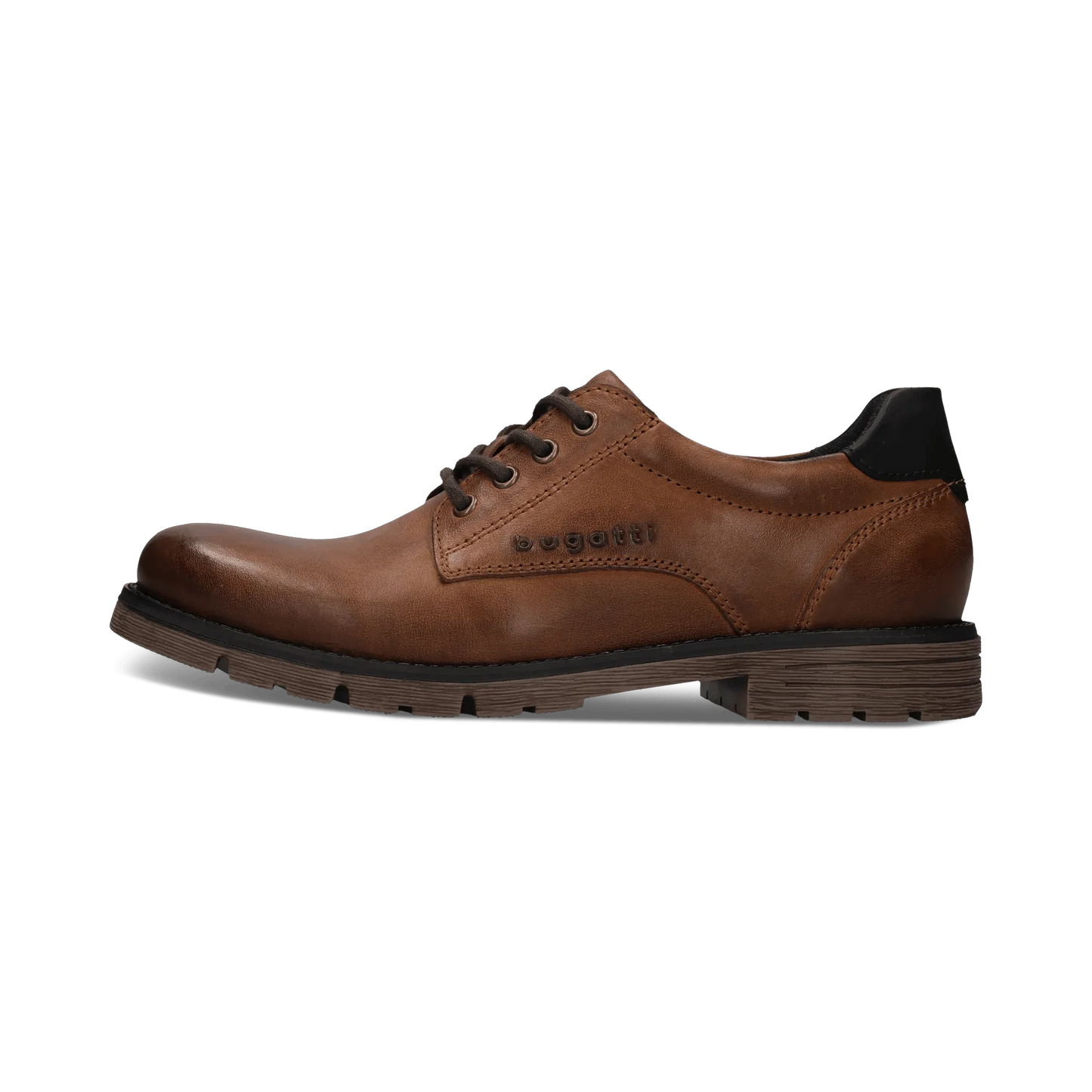 Jobar Leather Lace Up Shoe cognac