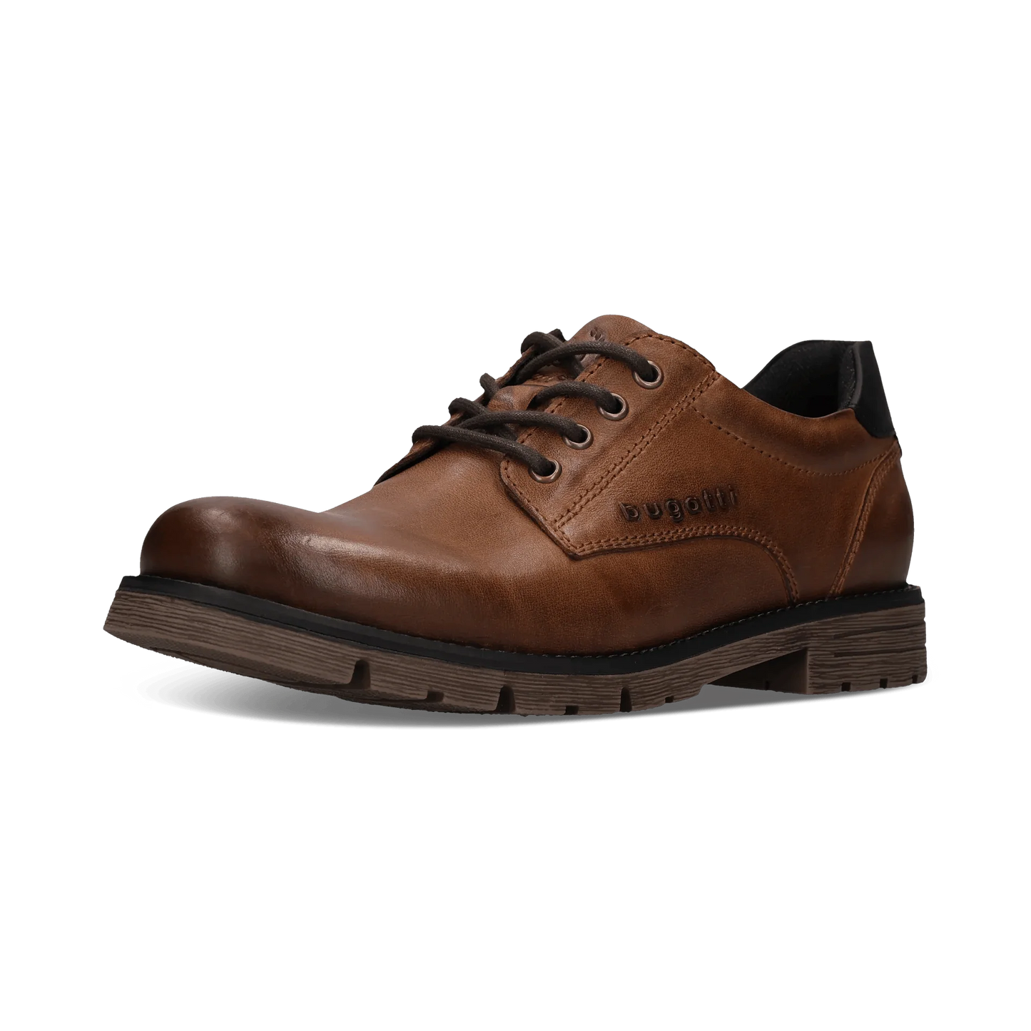 Jobar Leather Lace Up Shoe cognac