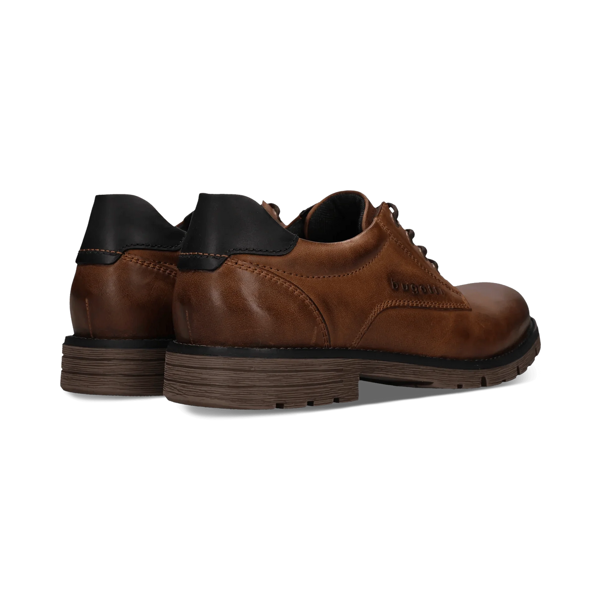 Jobar Leather Lace Up Shoe cognac