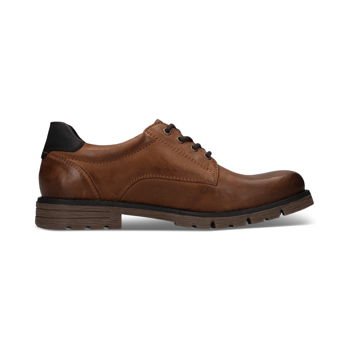 Jobar Leather Lace Up Shoe cognac