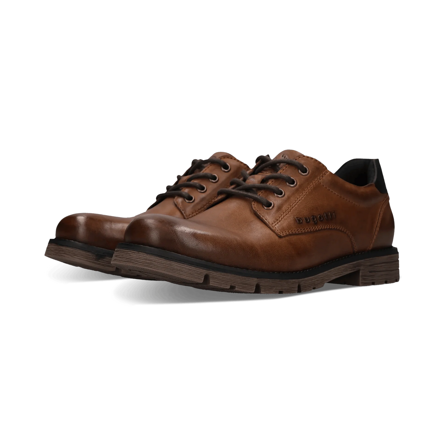 Jobar Leather Lace Up Shoe cognac
