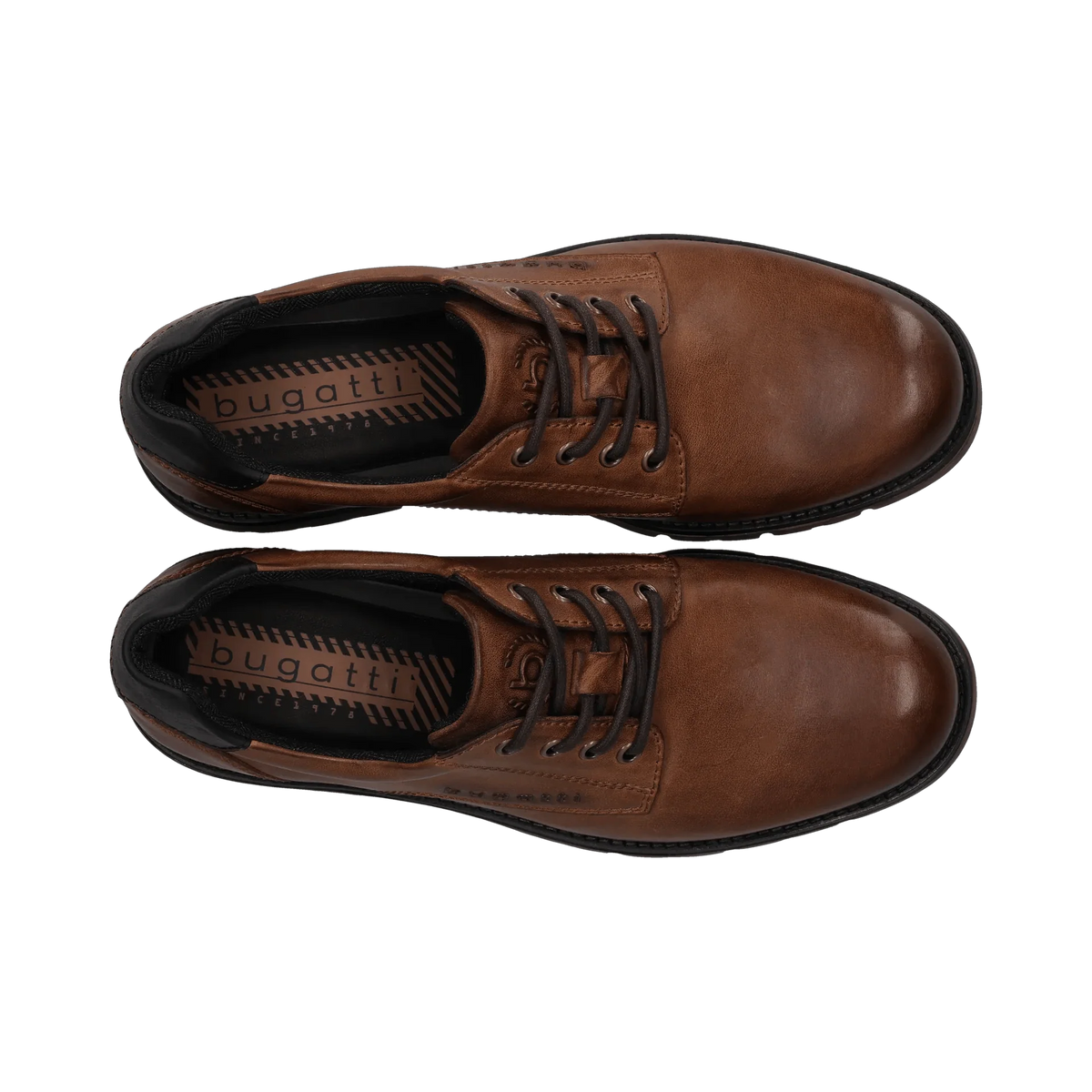 Jobar Leather Lace Up Shoe cognac