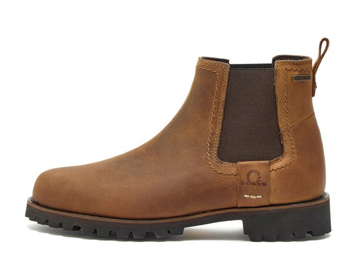 Southill II - Premium Leather Walnut Brown Waterproof Chelsea Boots
