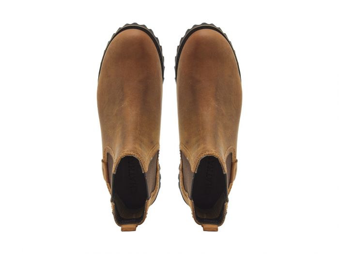 Southill II - Premium Leather Walnut Brown Waterproof Chelsea Boots