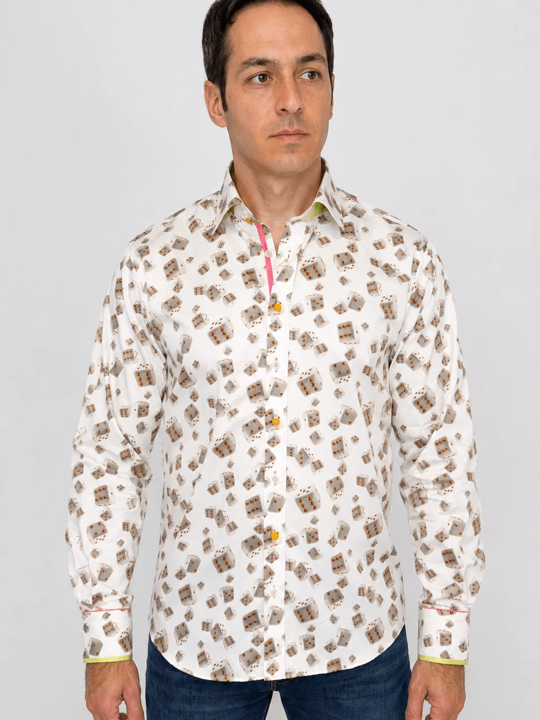 Lucky Dice White/Gold Shirt