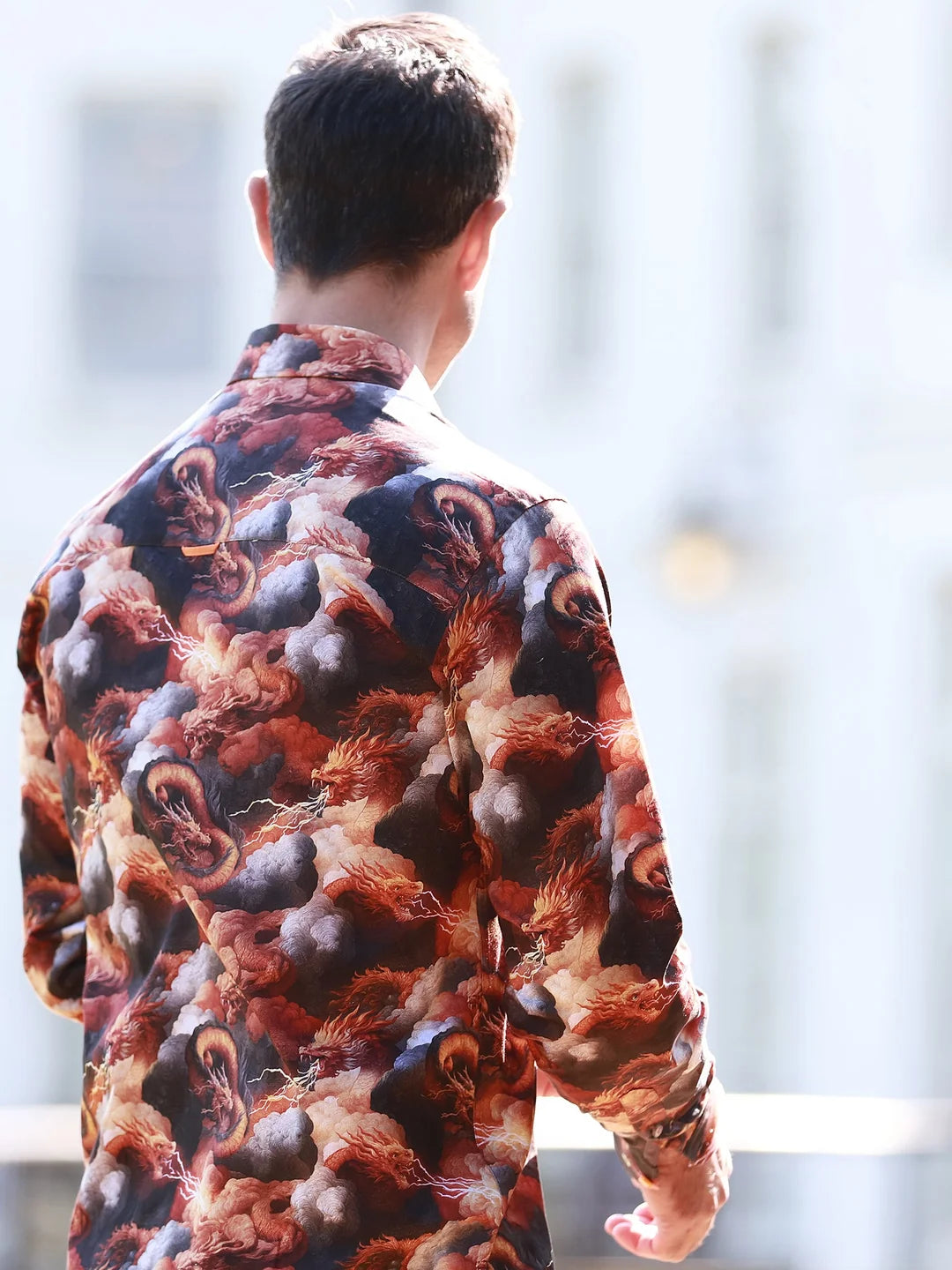 Battle of the Dragons Print Shirt