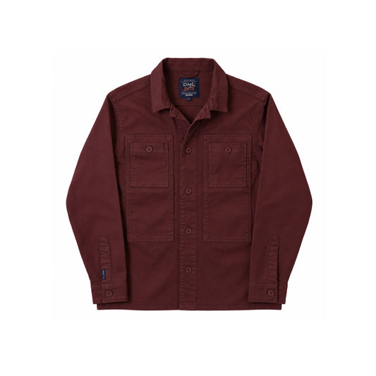 Dexter Casual Overshirt in Wine.